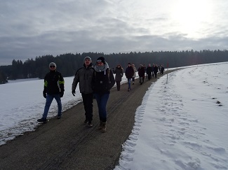 Dittishausen drau&en im Schnee